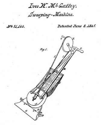 Le premier aspirateur manuel de McGaffey