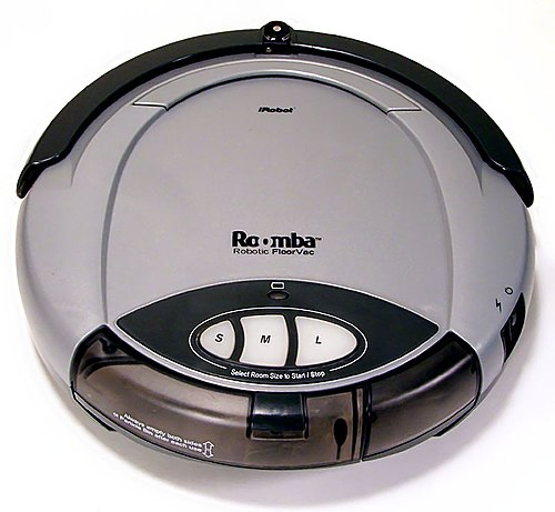 Le premier aspirateur autonome Roomba première génération 2002