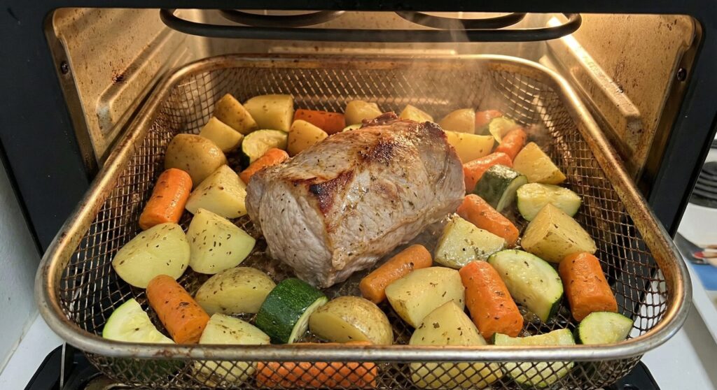 Rôti de porc au airfryer temps de cuisson