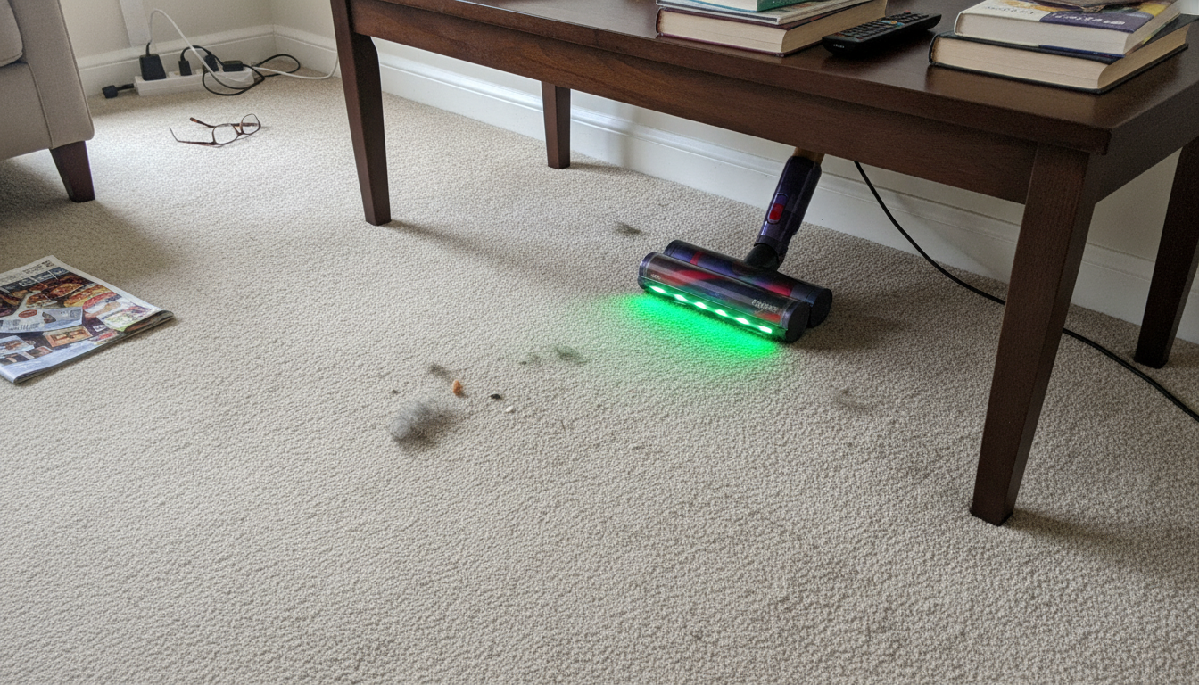 Dyson Gen5detect test sous meuble