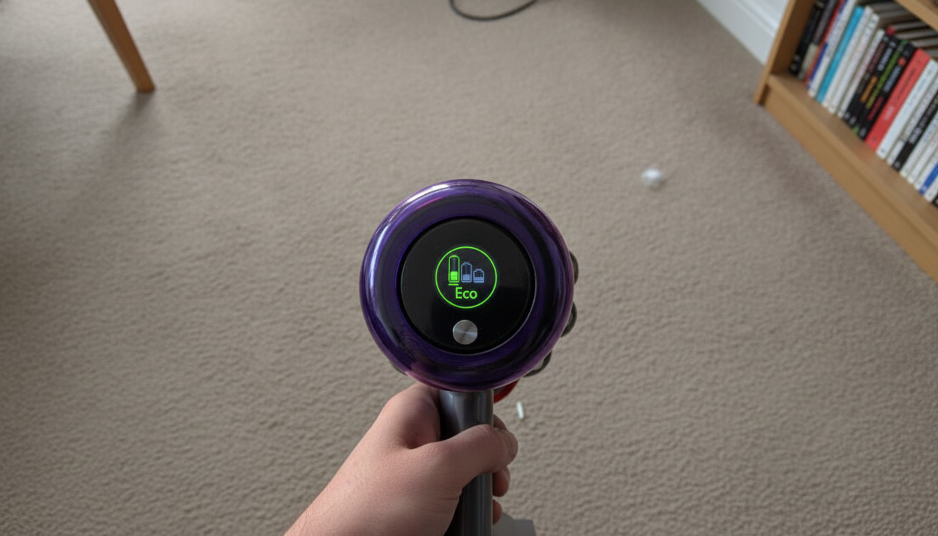 écran LCD Dyson V11 Absolute autonomie restante
