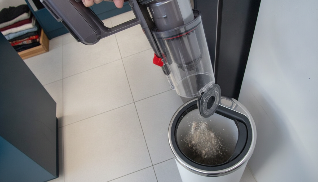 Dyson V11 Absolute vidage bac