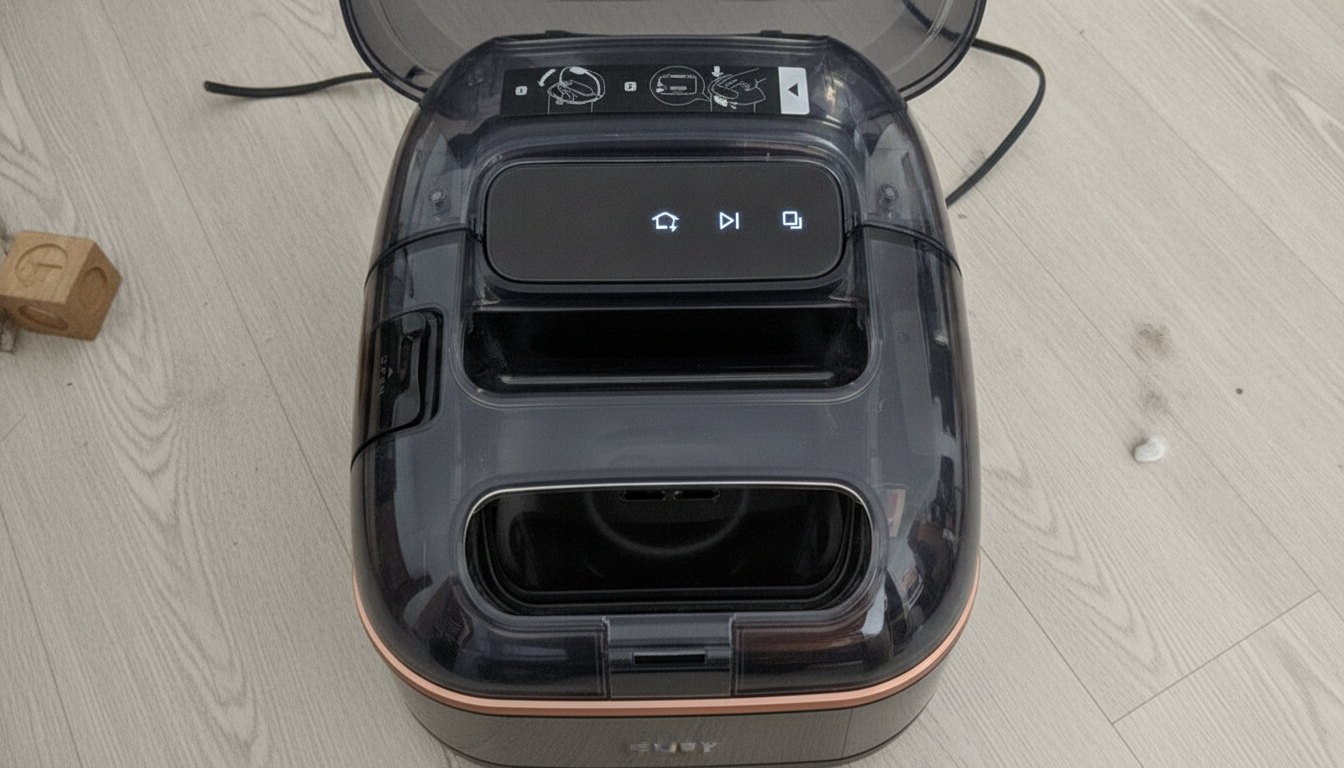 Eufy Omni S2 station accueil réservoirs