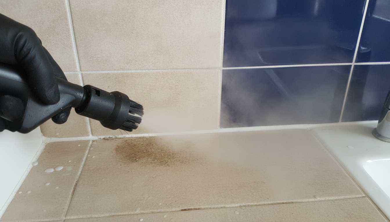 Kärcher SC5 EasyFix Iron résultat nettoyage joint carrelage