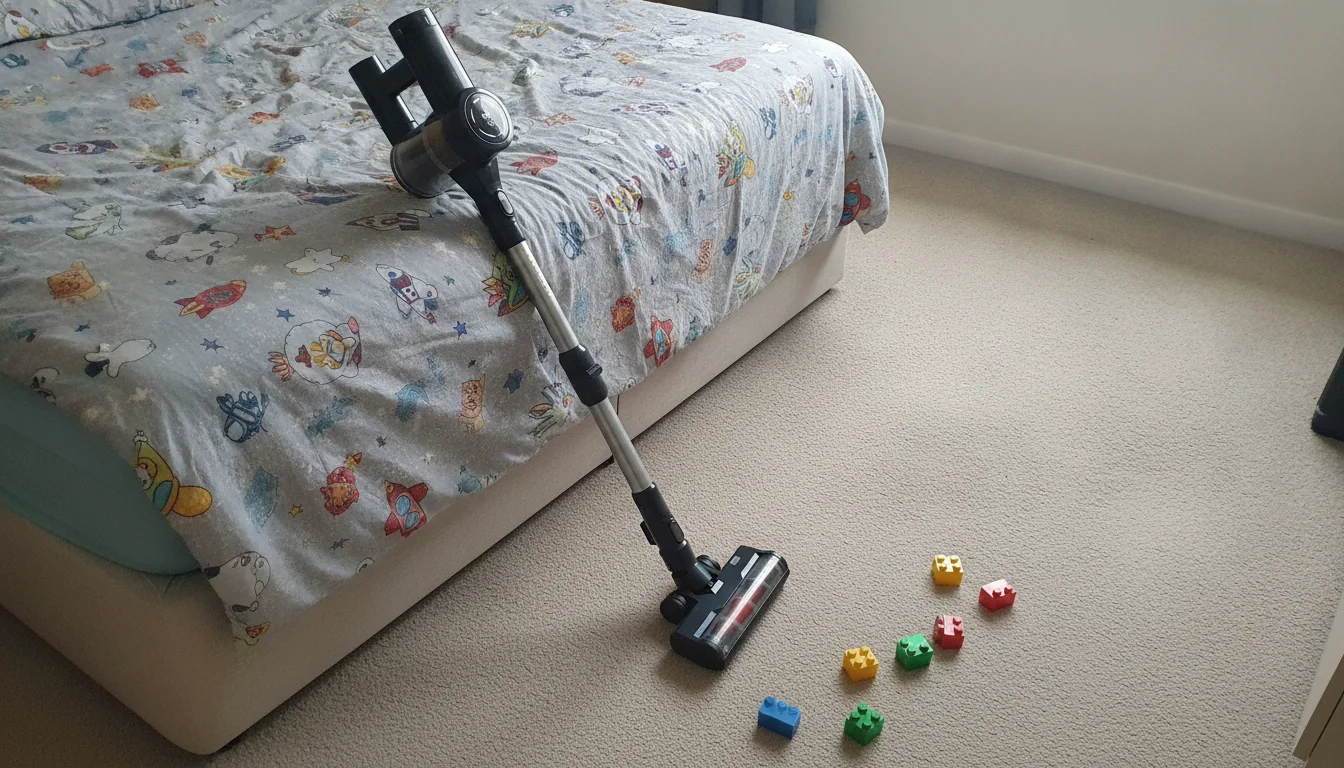 Aspirateur balai Valberg S10 Flex dans une chambre