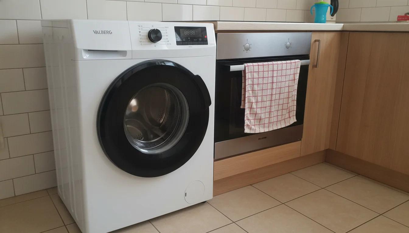 Lave-linge Valberg WF 714 7 kg dans une cuisine