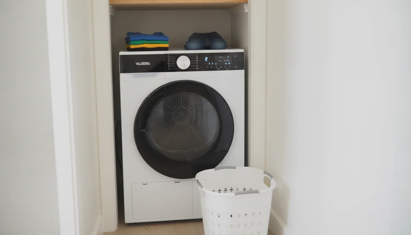 Sèche-linge Valberg 10 kg dans un placard